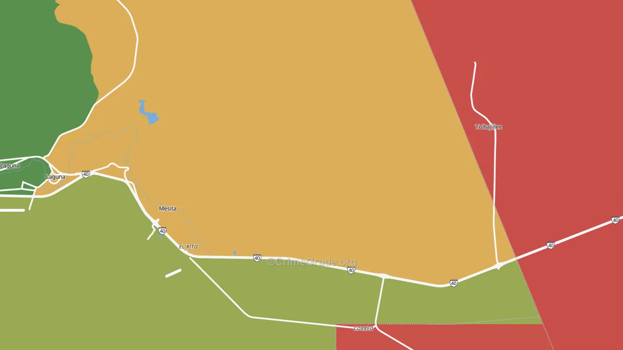 87026, NM Map of Drug-Related Crime Rates