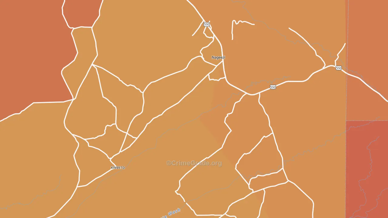 87037, NM Map of Drug-Related Crime Rates