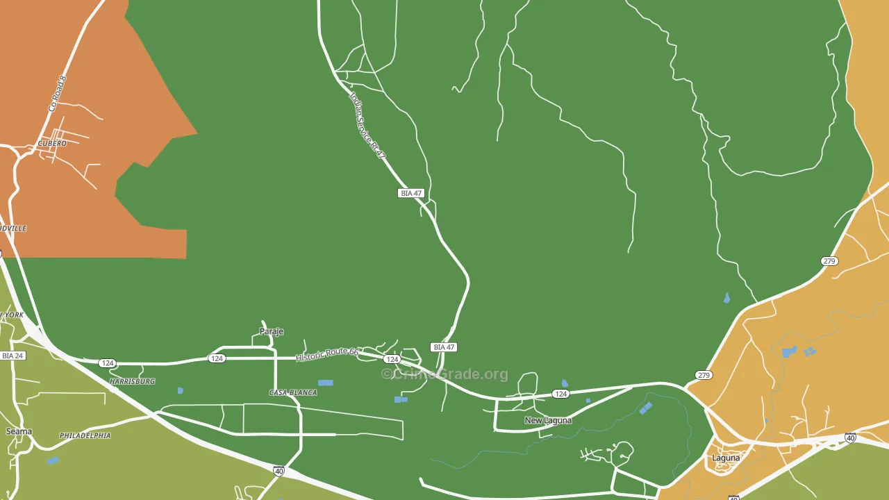 87038, NM Map of Drug-Related Crime Rates