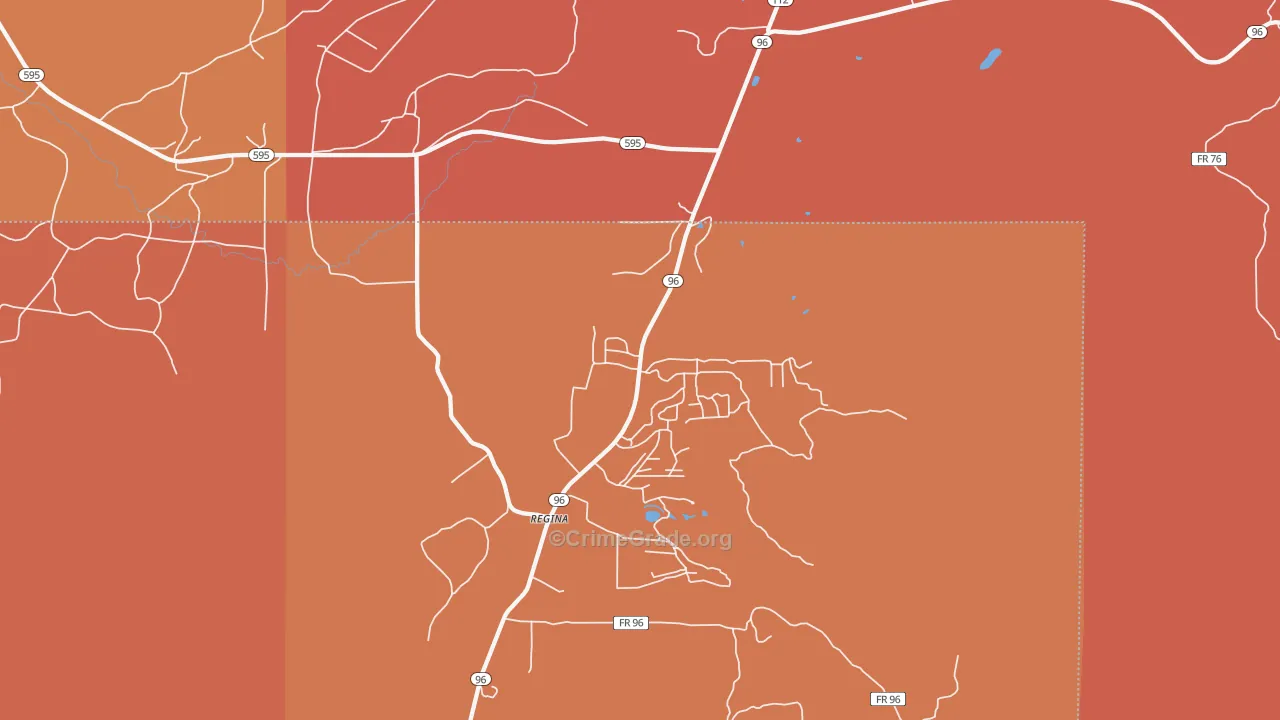 87046, NM Map of Drug-Related Crime Rates
