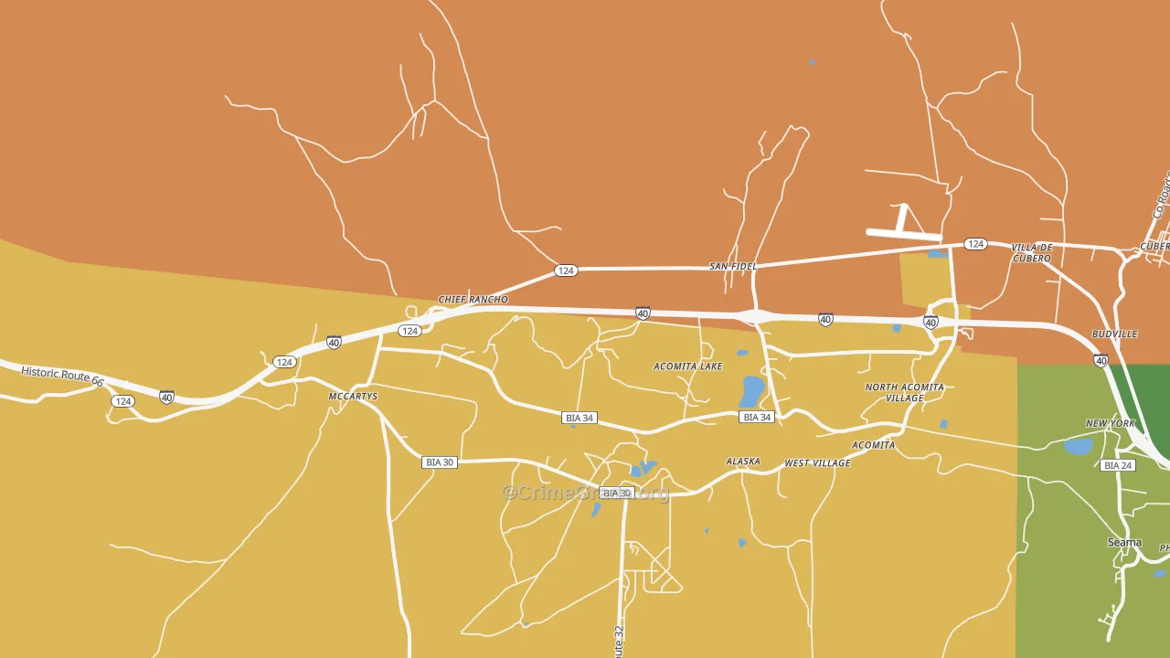87049, NM Map of Drug-Related Crime Rates