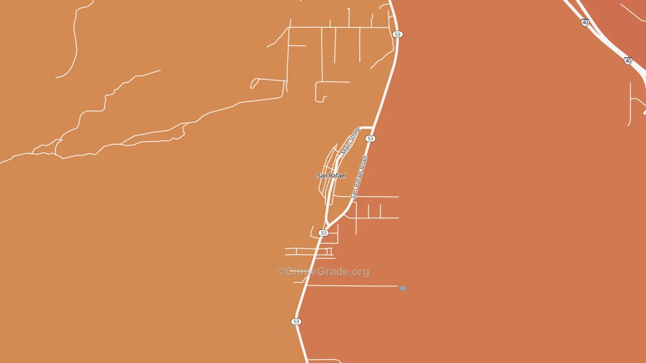 87051, NM Map of Drug-Related Crime Rates