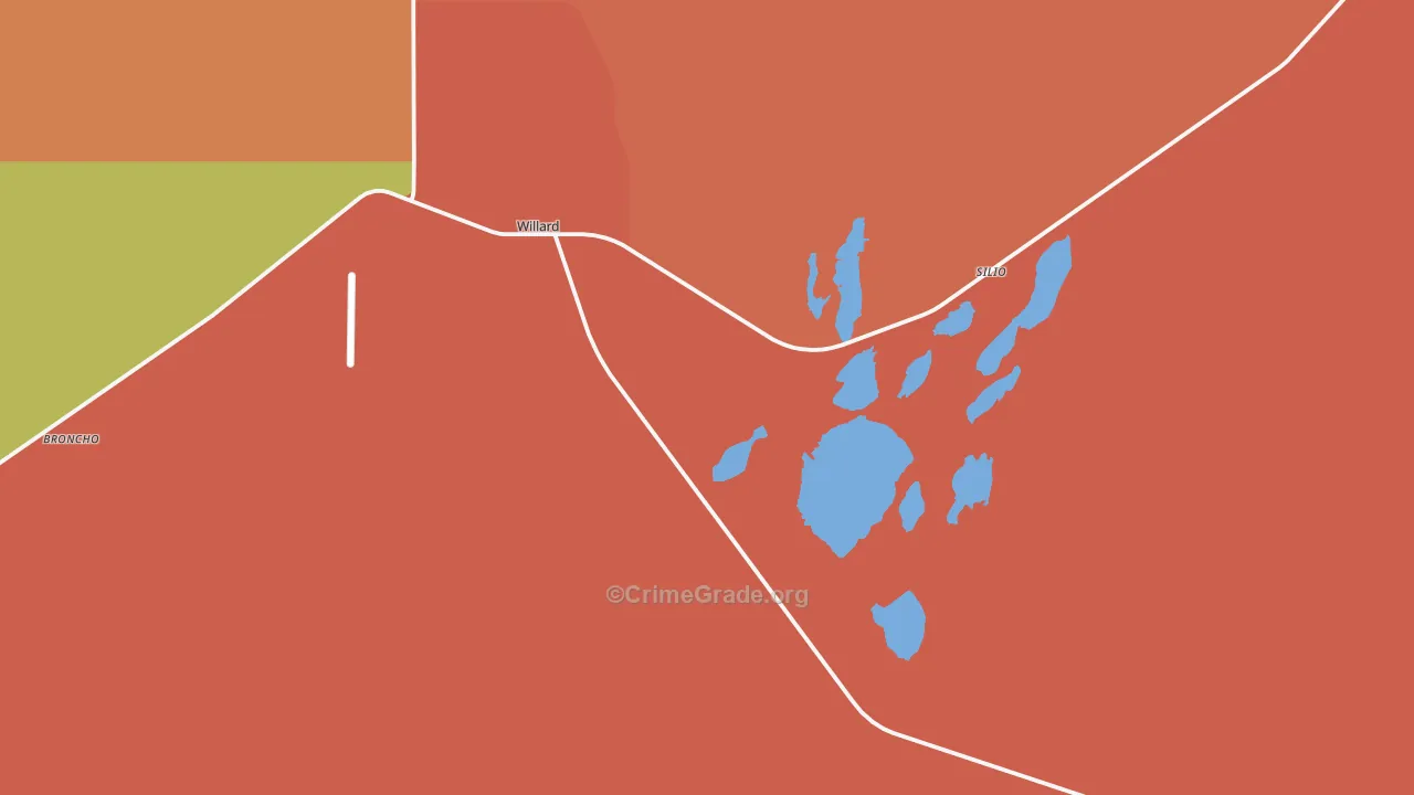 87063, NM Map of Drug-Related Crime Rates
