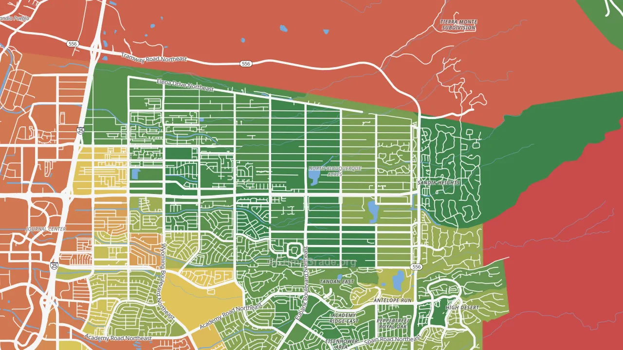 87122, NM Map of Drug-Related Crime Rates