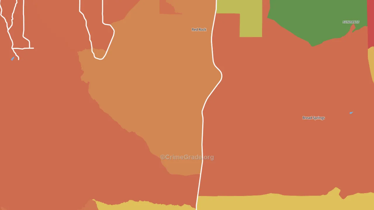 87305, NM Map of Drug-Related Crime Rates