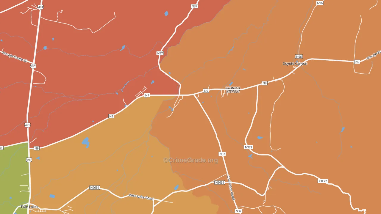 87310, NM Map of Drug-Related Crime Rates