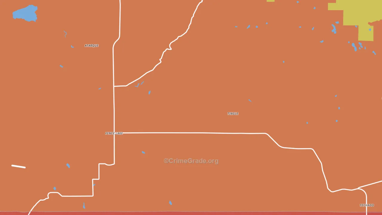 87315, NM Map of Drug-Related Crime Rates