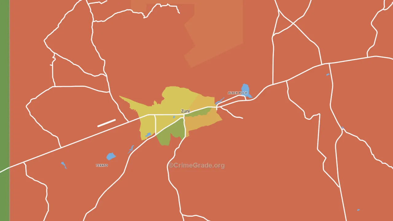 87327, NM Map of Drug-Related Crime Rates