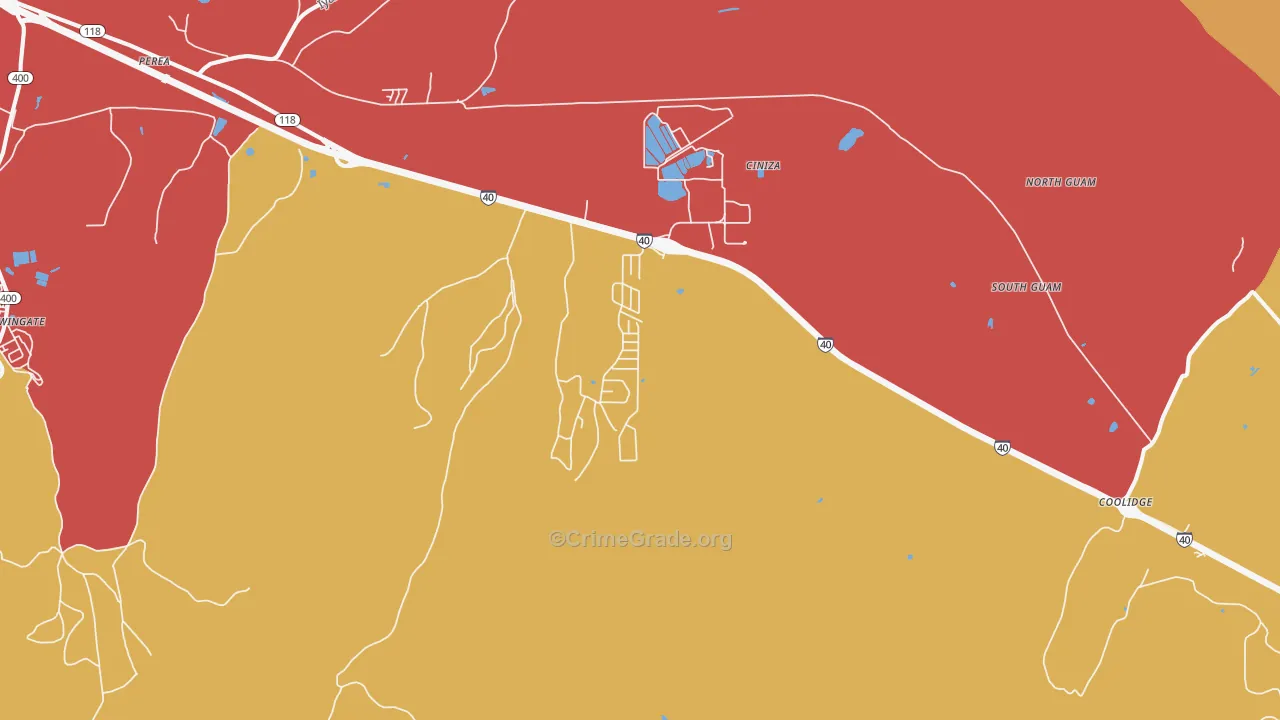 87347, NM Map of Drug-Related Crime Rates