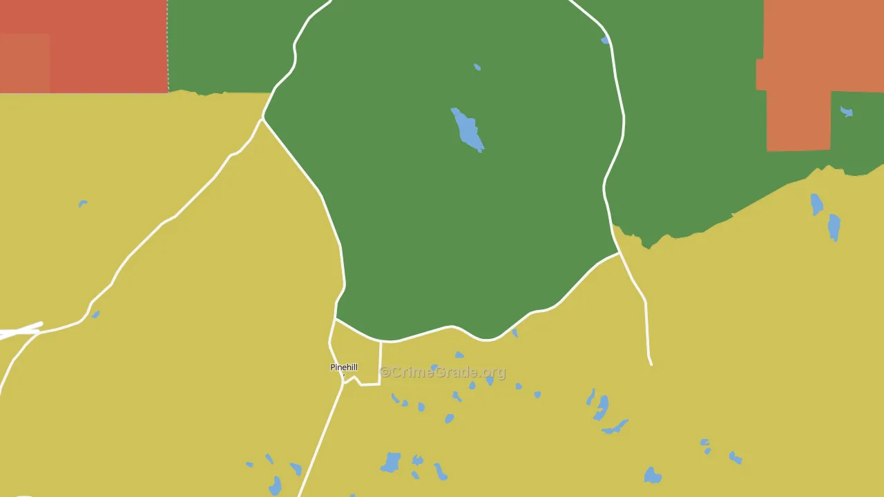 87357, NM Map of Drug-Related Crime Rates