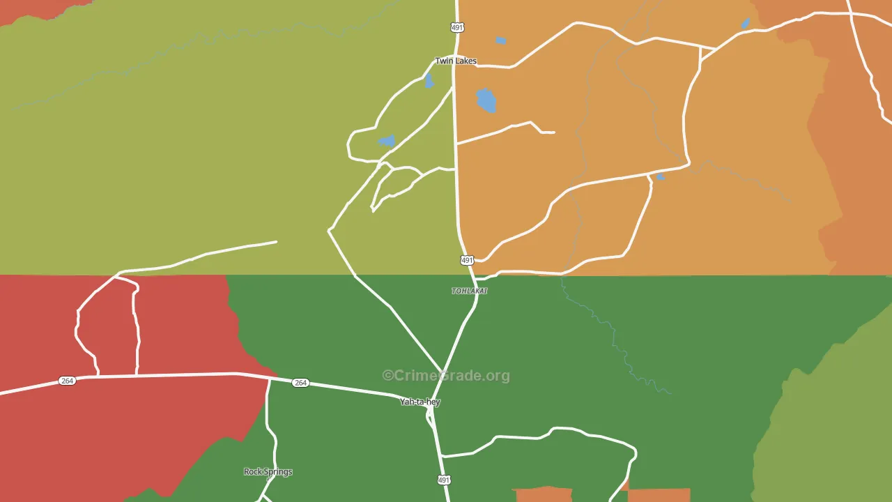 87375, NM Map of Drug-Related Crime Rates