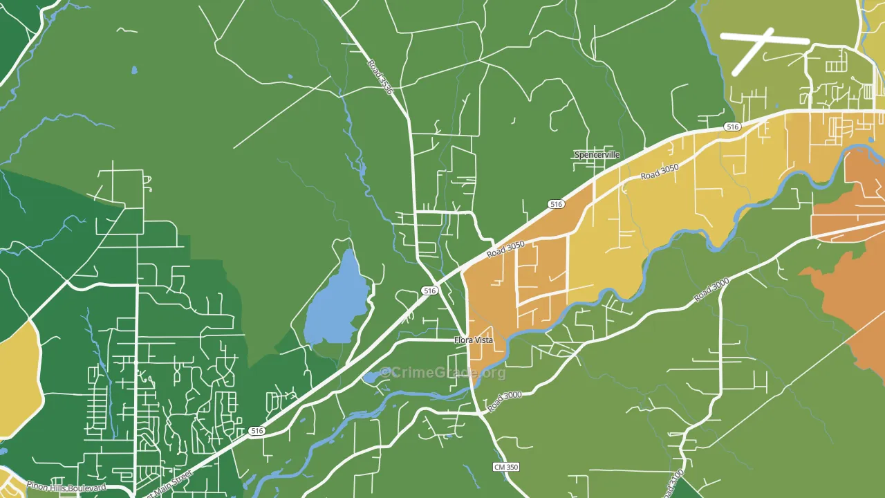 87415, NM Map of Drug-Related Crime Rates