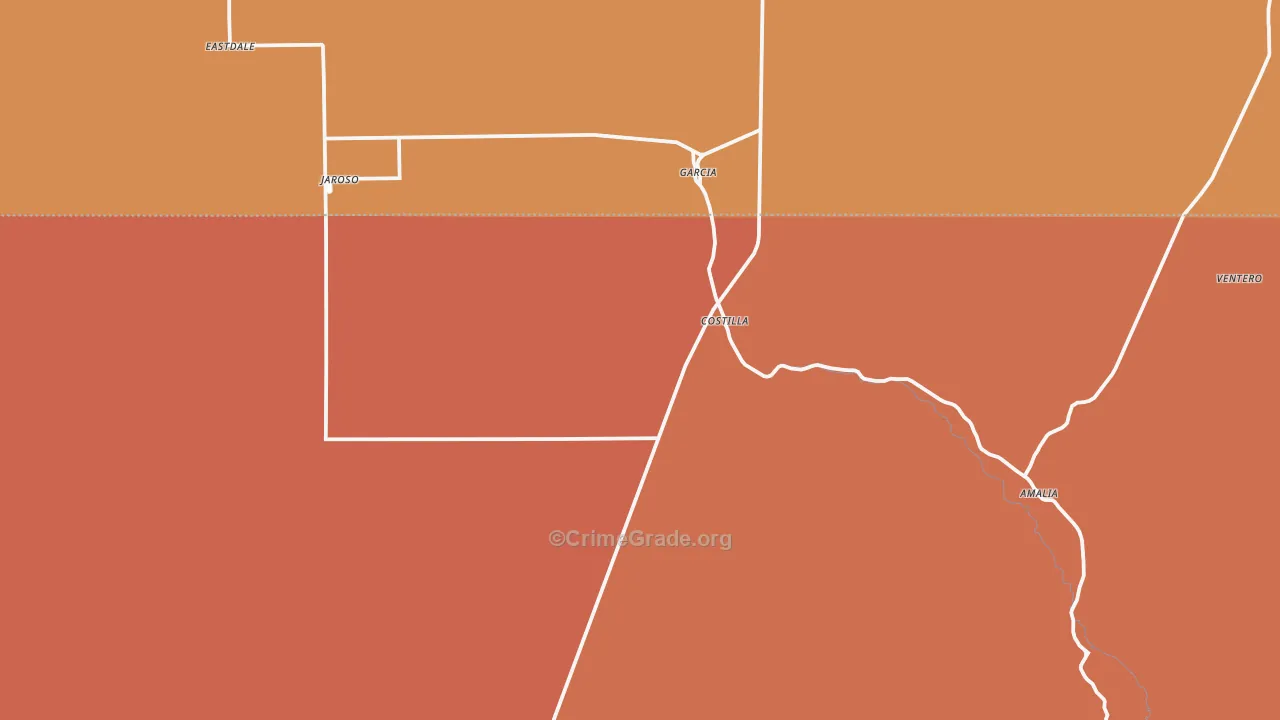 87524, NM Map of Drug-Related Crime Rates