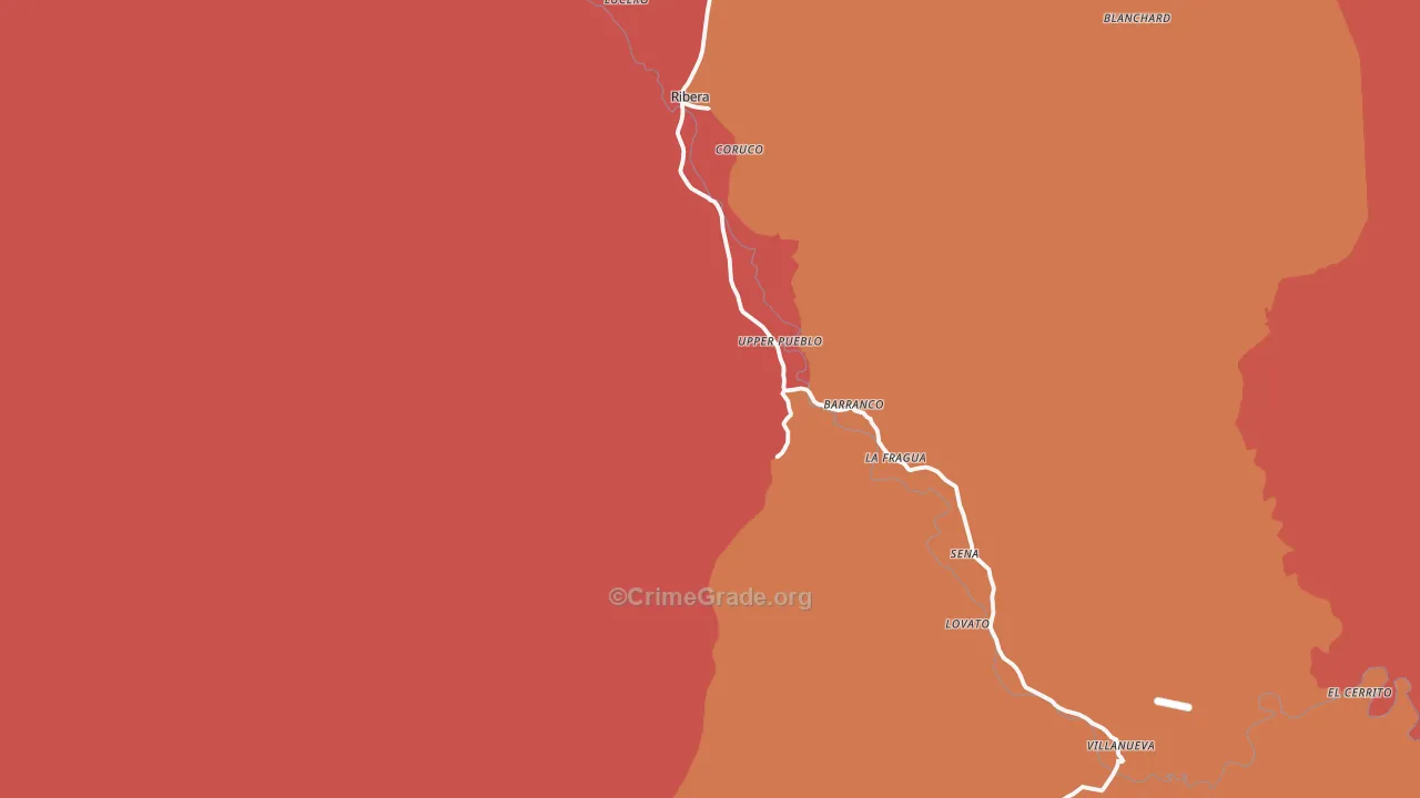 87560, NM Map of Drug-Related Crime Rates