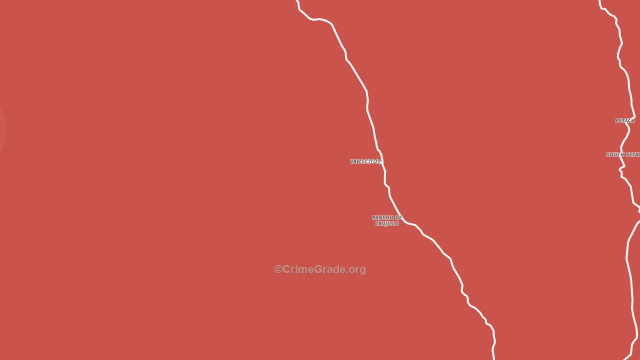 87581, NM Map of Drug-Related Crime Rates