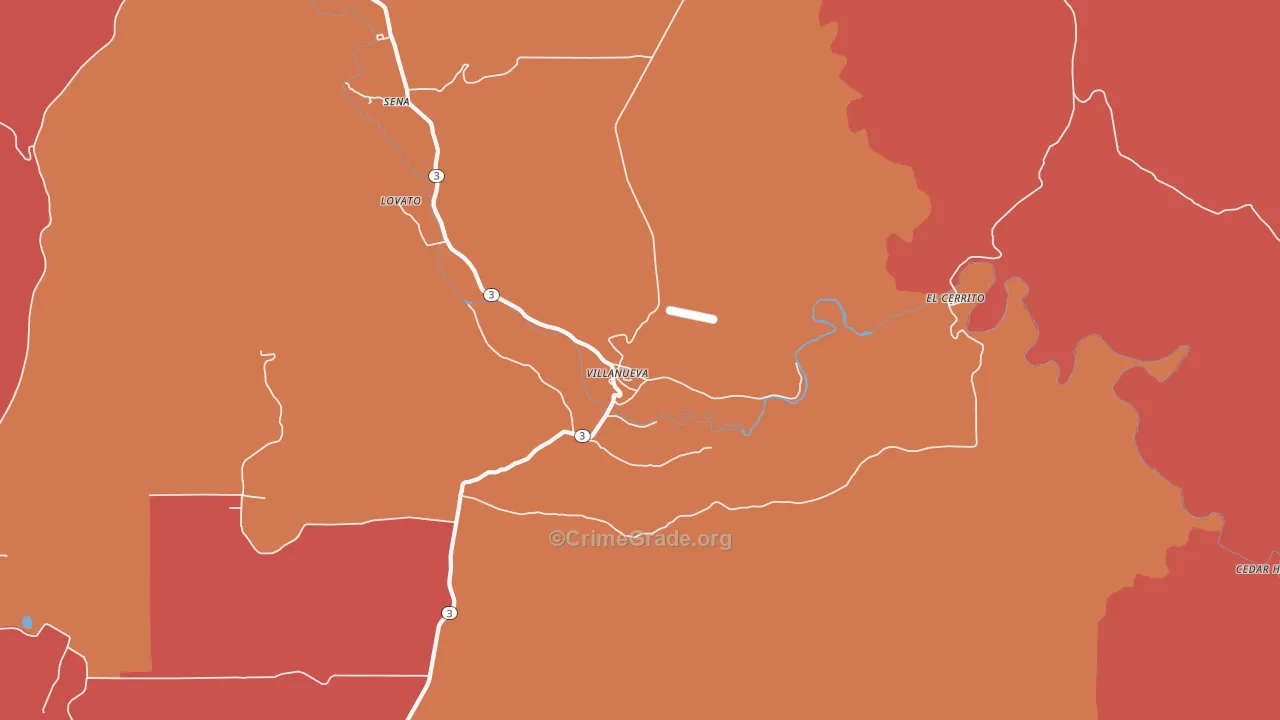 87583, NM Map of Drug-Related Crime Rates