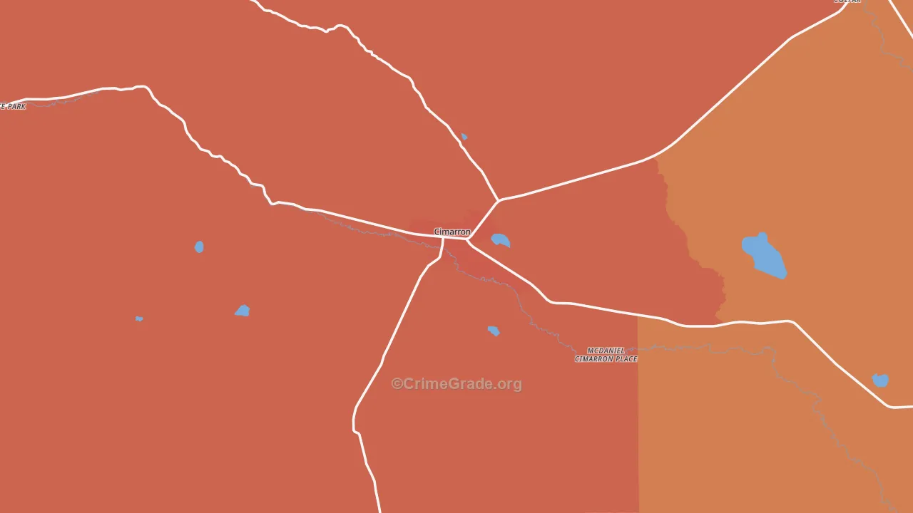 87714, NM Map of Drug-Related Crime Rates
