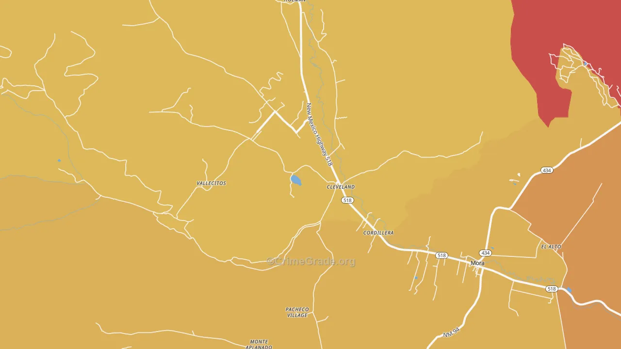 87715, NM Map of Drug-Related Crime Rates