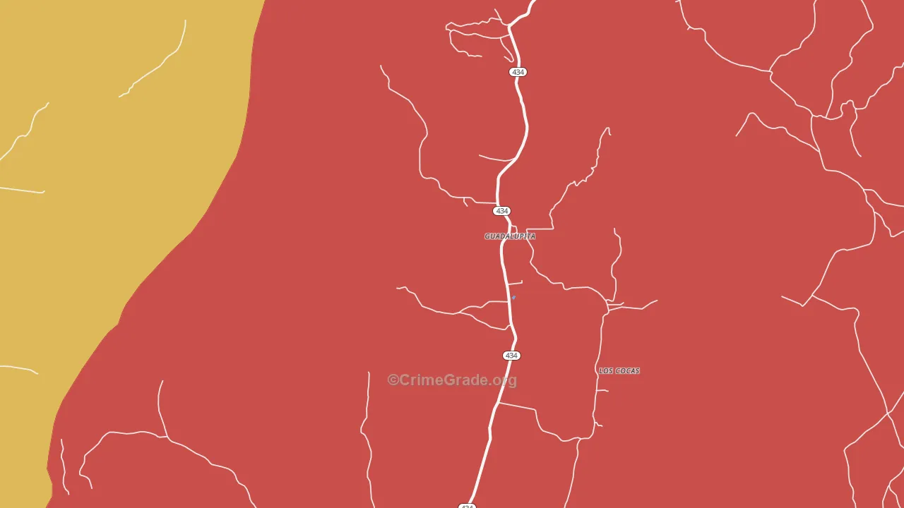 87722, NM Map of Drug-Related Crime Rates