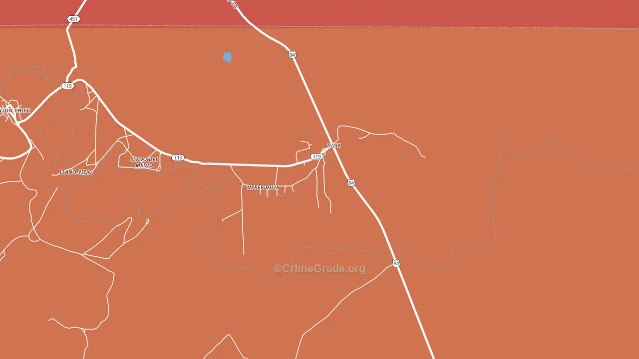 87724, NM Map of Drug-Related Crime Rates