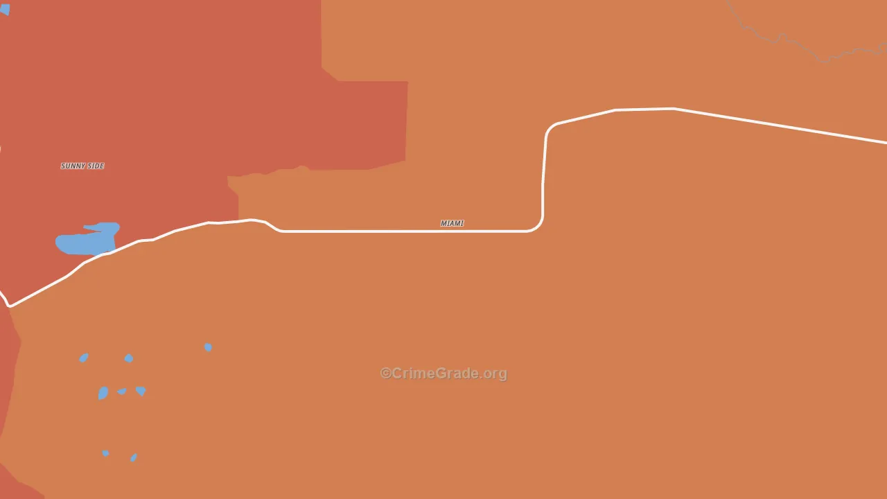 87729, NM Map of Drug-Related Crime Rates