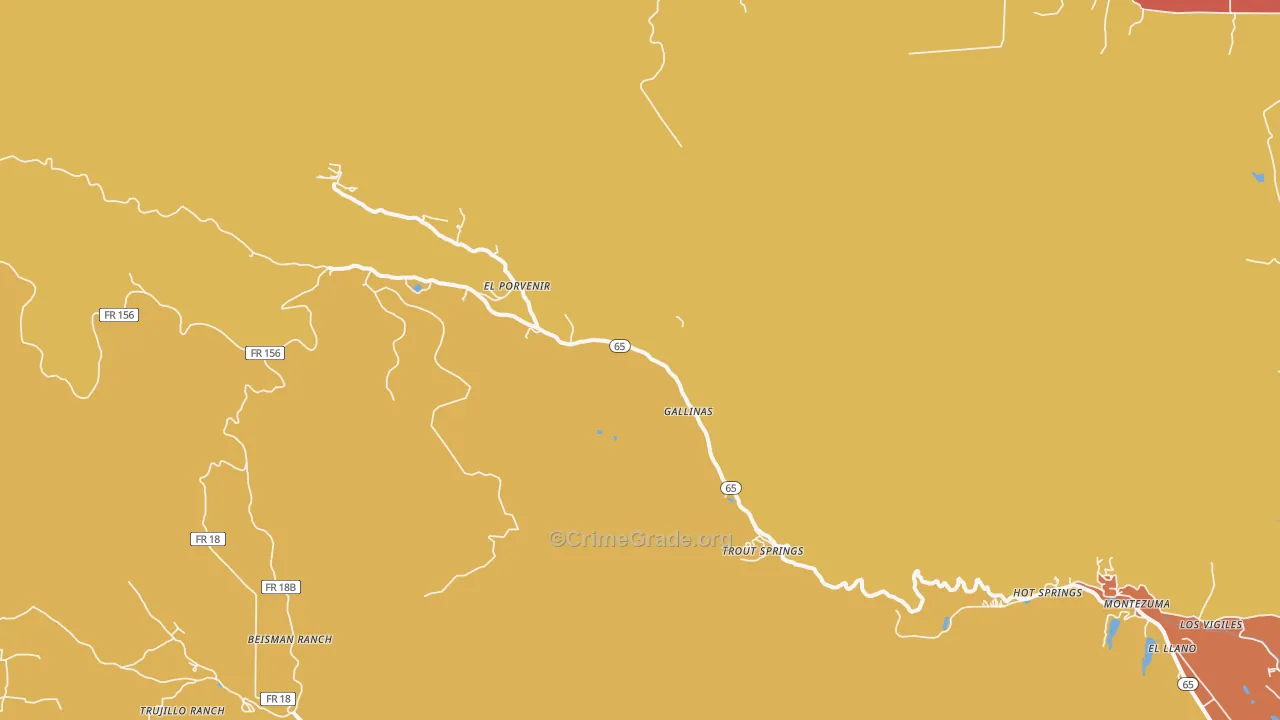 87731, NM Map of Drug-Related Crime Rates