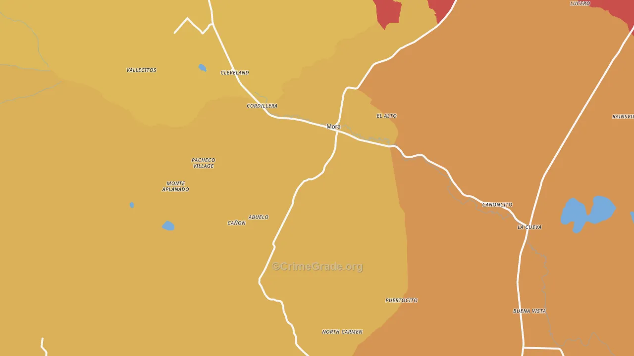 87732, NM Map of Drug-Related Crime Rates
