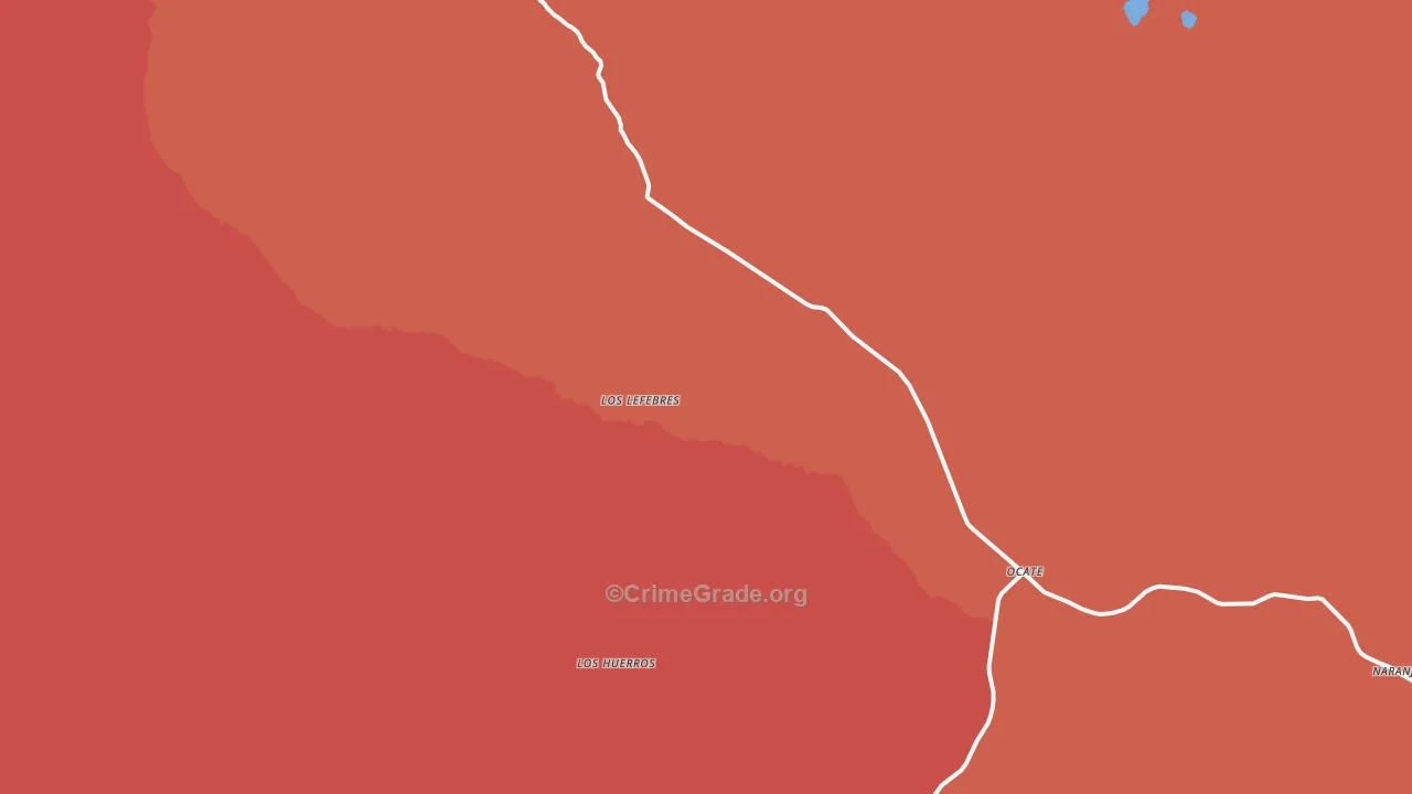 87734, NM Map of Drug-Related Crime Rates