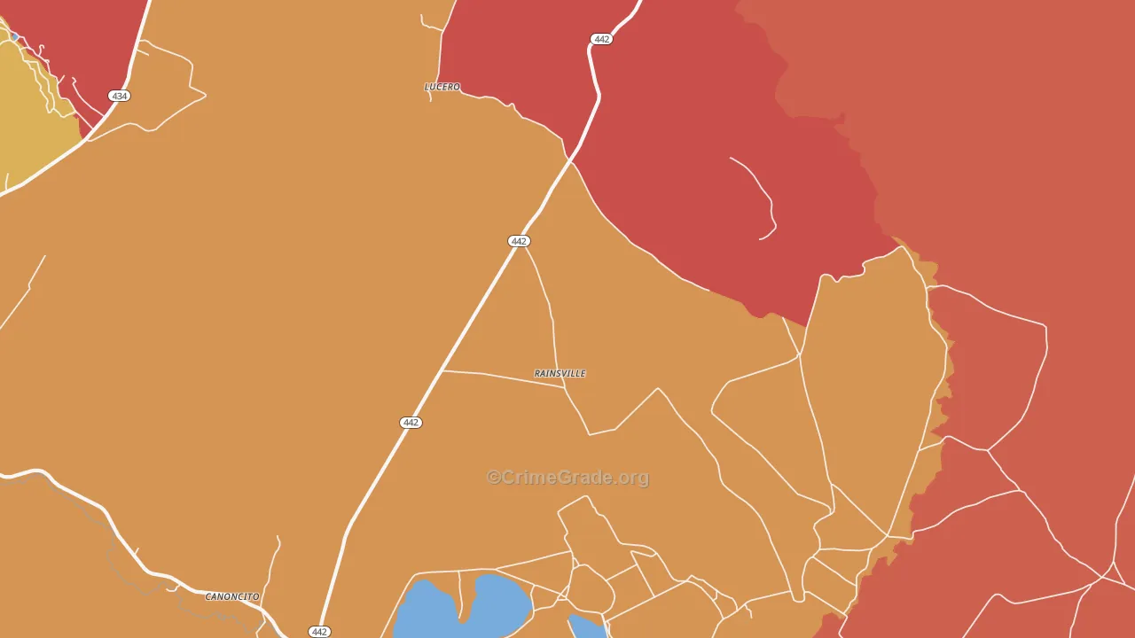 87736, NM Map of Drug-Related Crime Rates