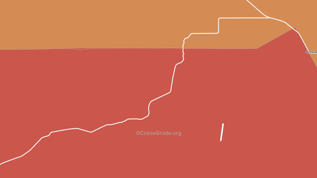 87746, NM Map of Drug-Related Crime Rates