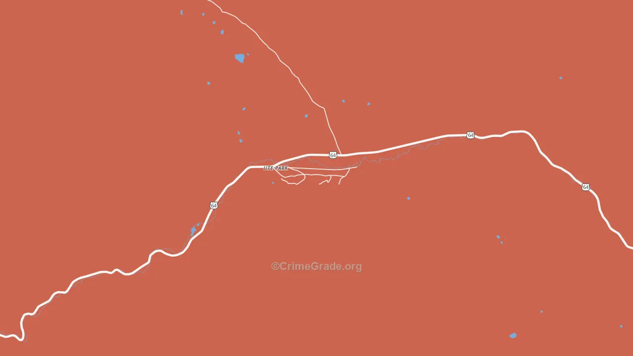 87749, NM Map of Drug-Related Crime Rates