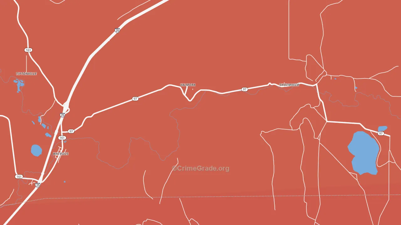 87750, NM Map of Drug-Related Crime Rates