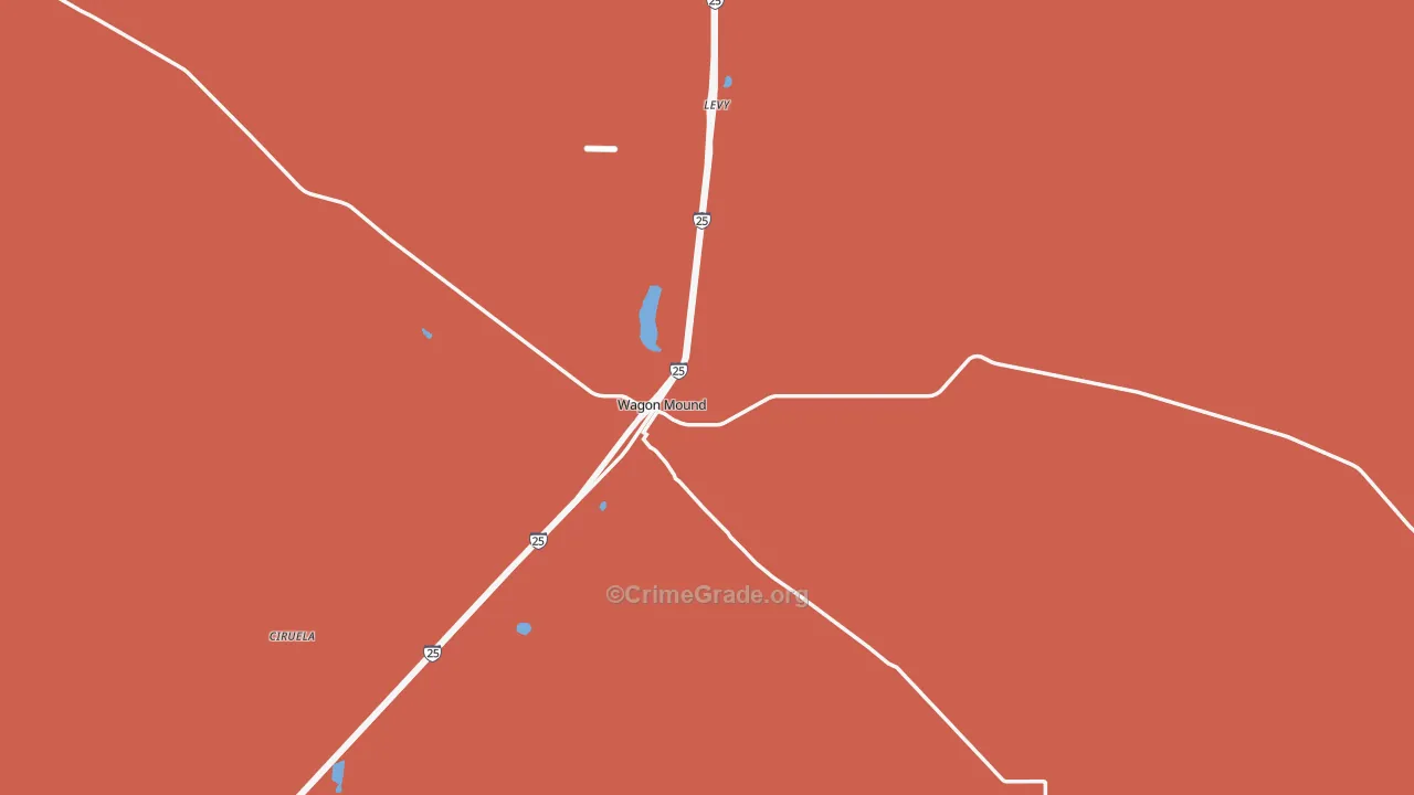 87752, NM Map of Drug-Related Crime Rates