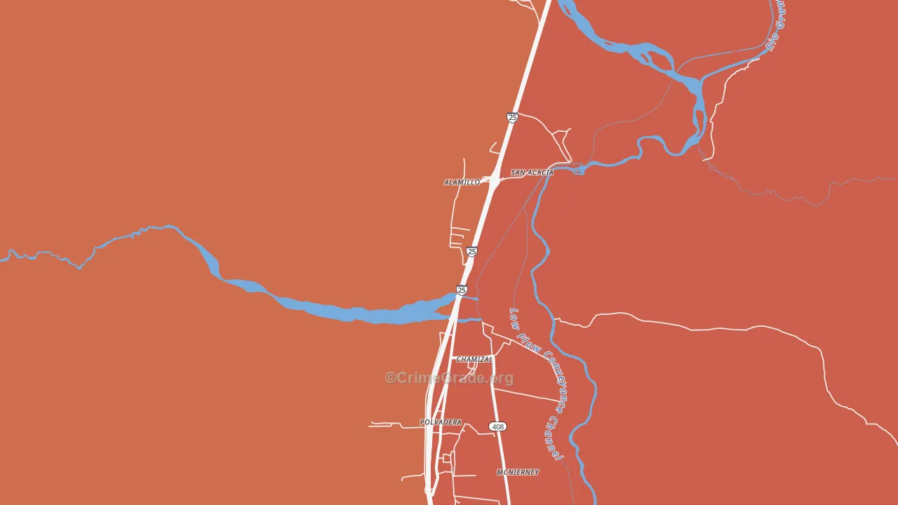 87831, NM Map of Drug-Related Crime Rates