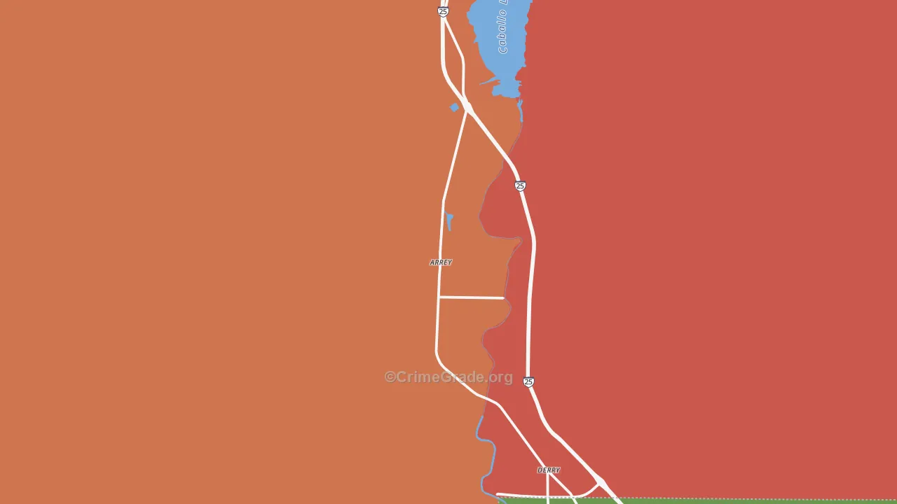 87930, NM Map of Drug-Related Crime Rates