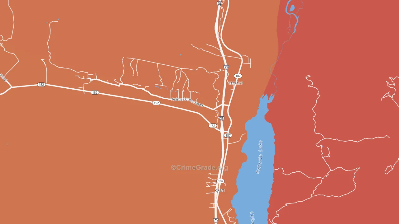 87931, NM Map of Drug-Related Crime Rates