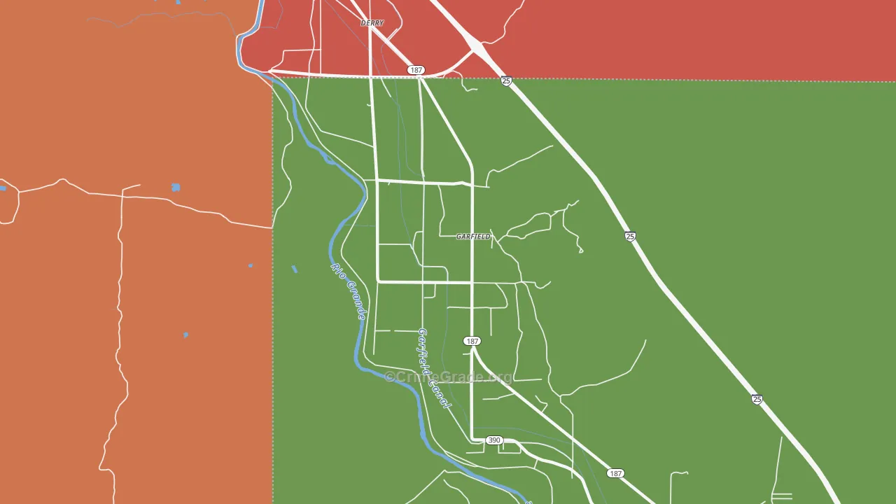 87936, NM Map of Drug-Related Crime Rates