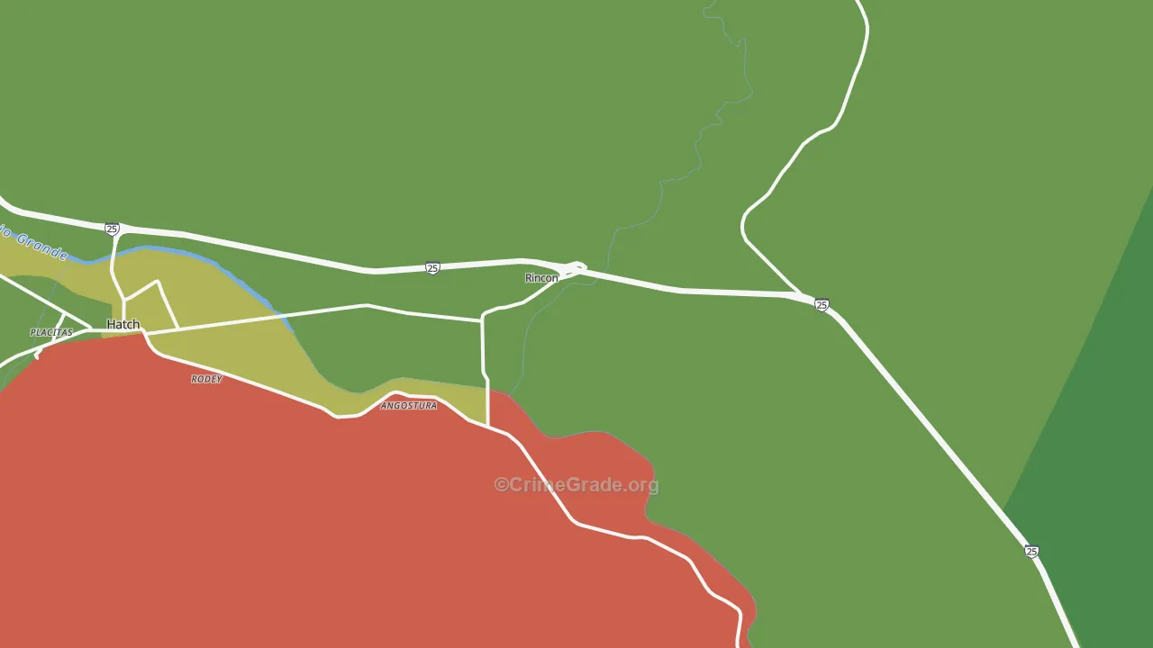 87940, NM Map of Drug-Related Crime Rates