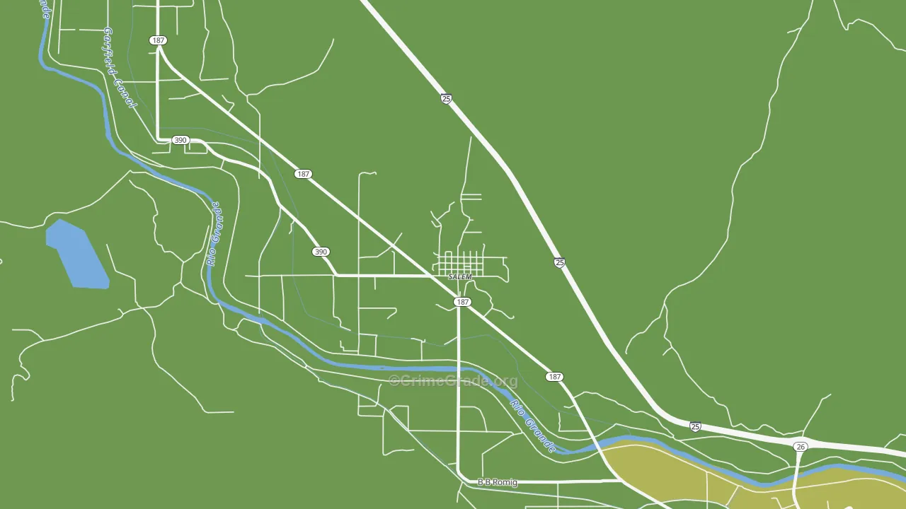 87941, NM Map of Drug-Related Crime Rates