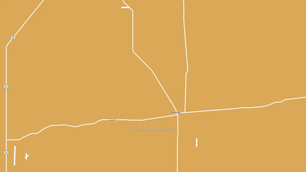 88020, NM Map of Drug-Related Crime Rates