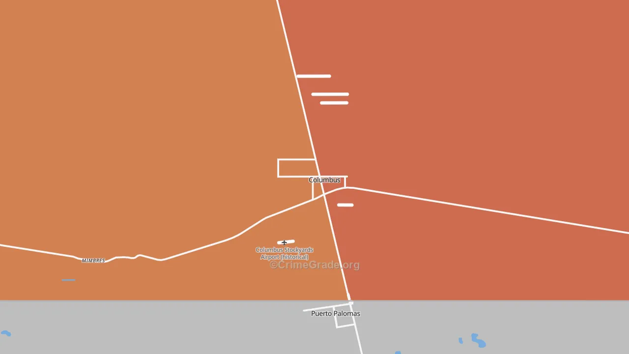 88029, NM Map of Drug-Related Crime Rates