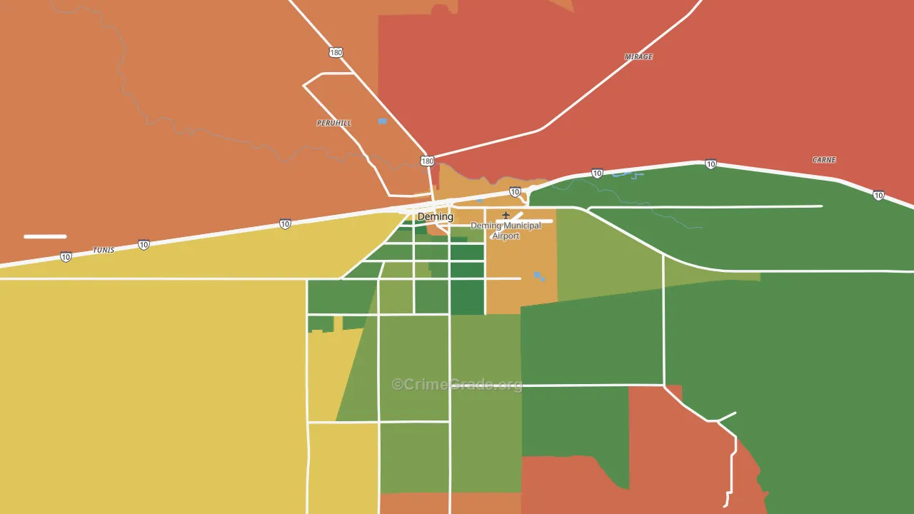 88030, NM Map of Drug-Related Crime Rates