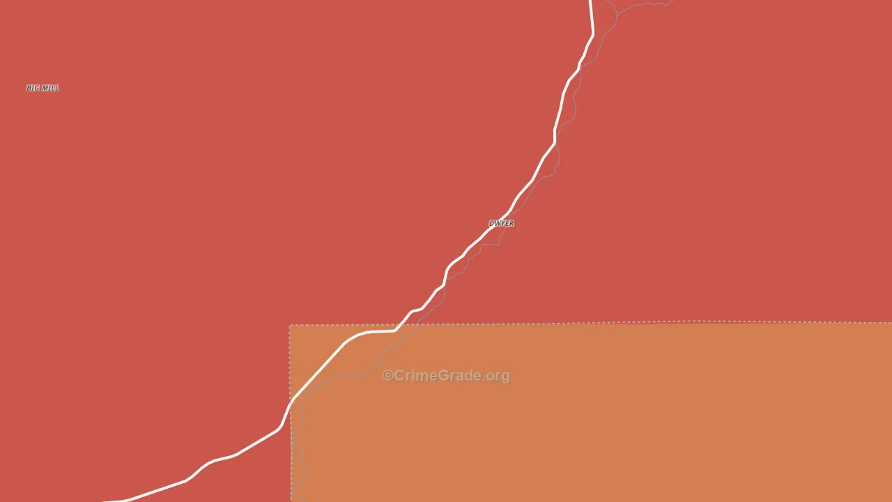 88034, NM Map of Drug-Related Crime Rates
