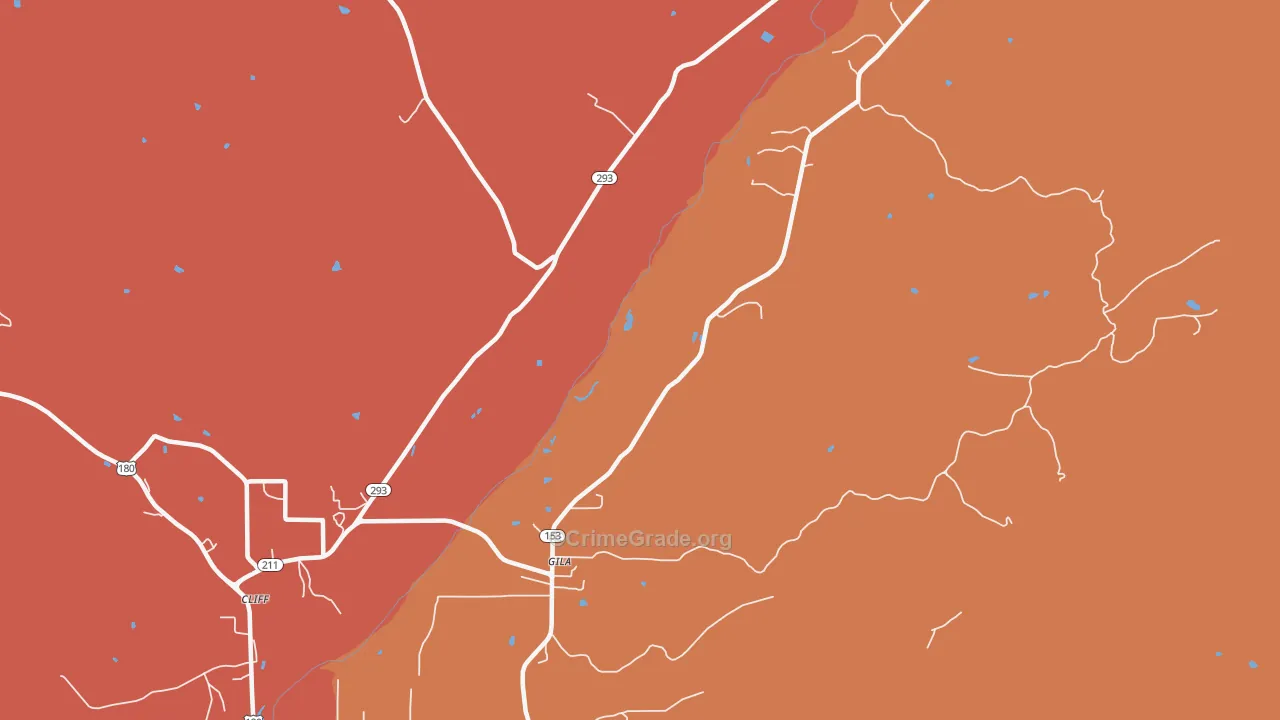 88038, NM Map of Drug-Related Crime Rates
