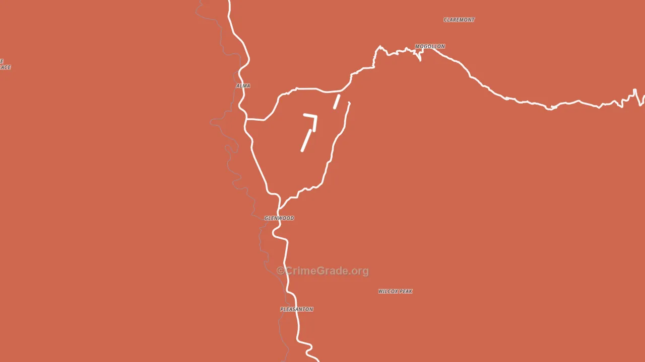88039, NM Map of Drug-Related Crime Rates