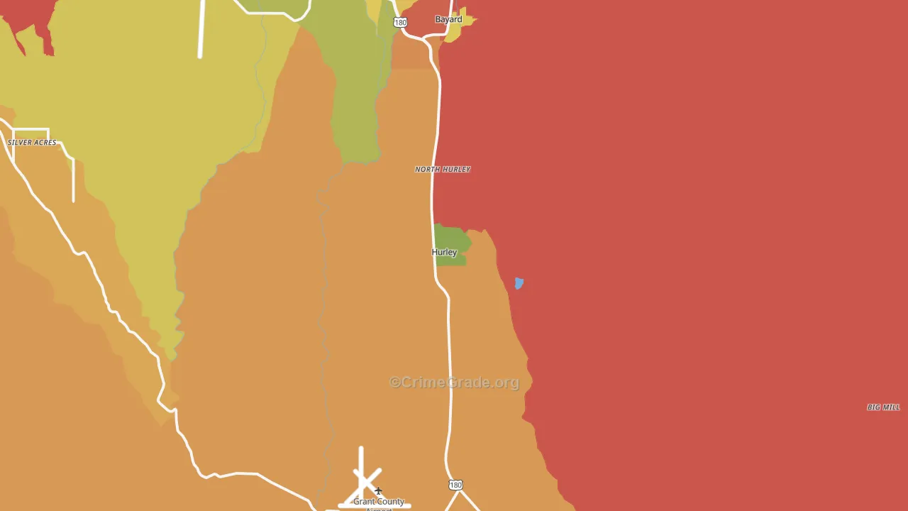 88043, NM Map of Drug-Related Crime Rates