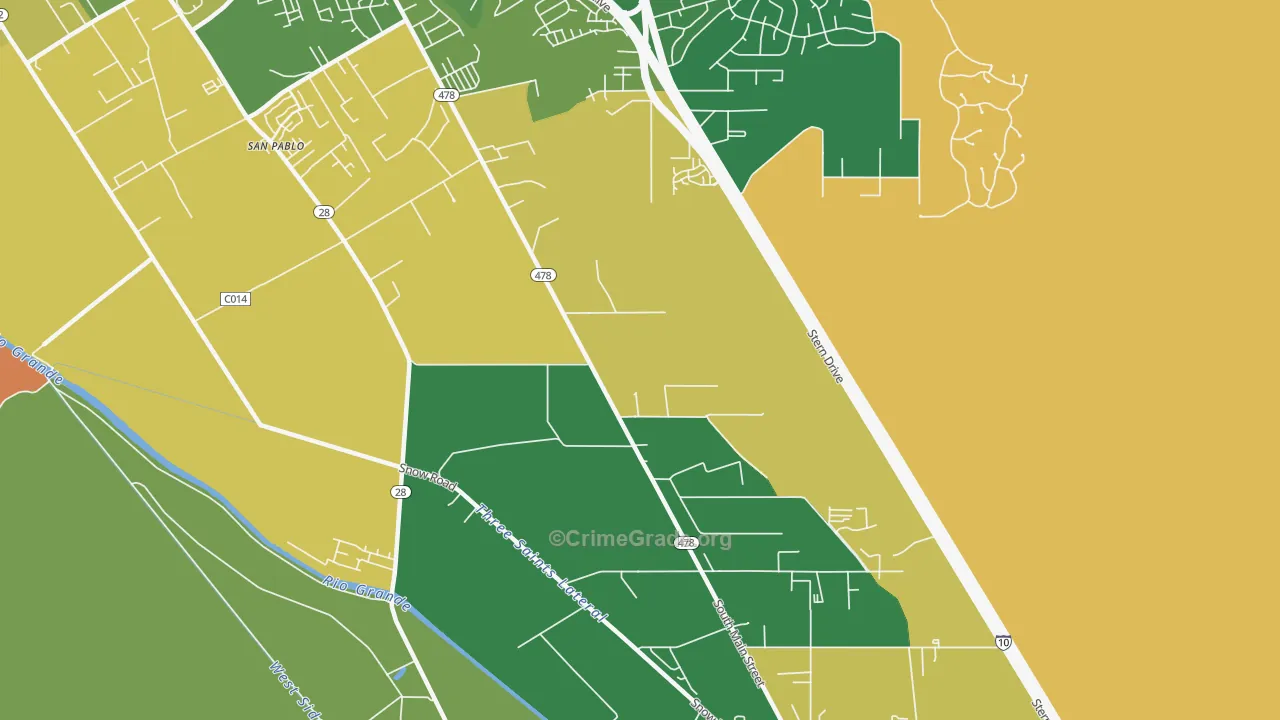 88047, NM Map of Drug-Related Crime Rates
