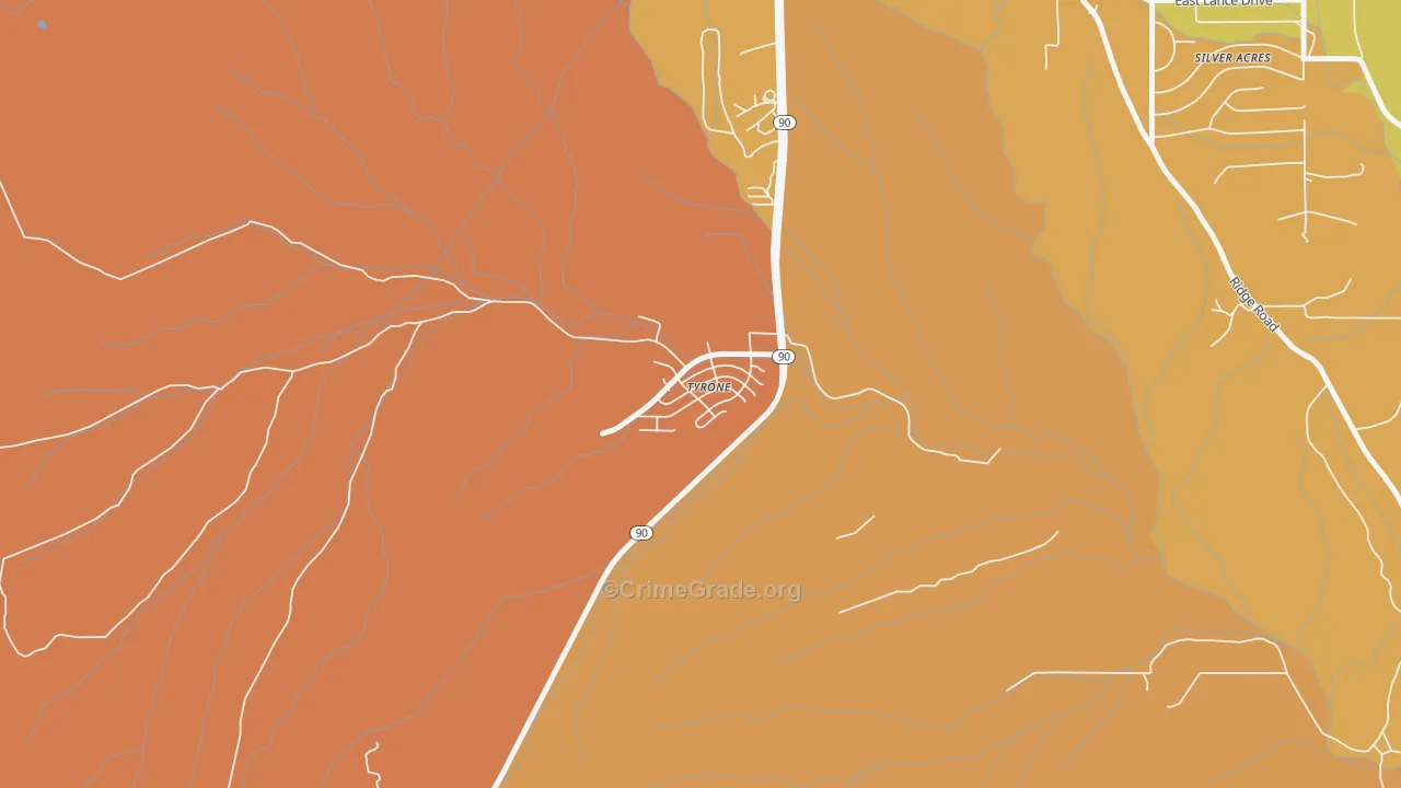88065, NM Map of Drug-Related Crime Rates