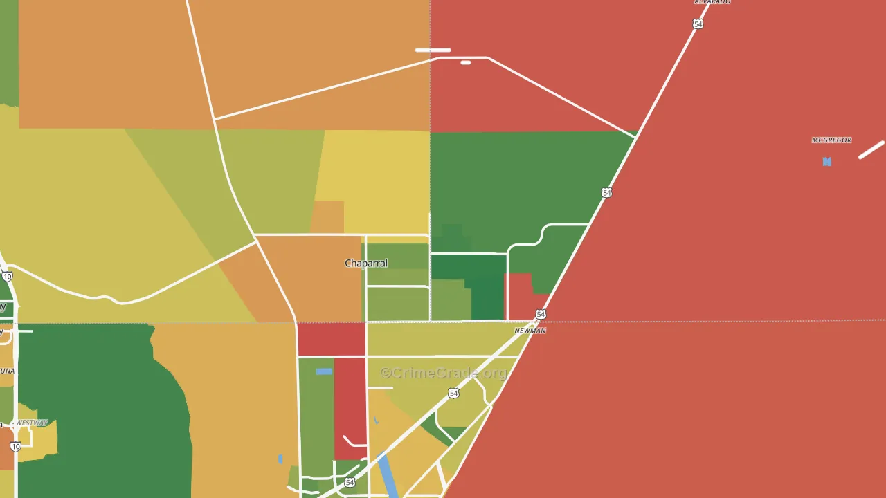 88081, NM Map of Drug-Related Crime Rates
