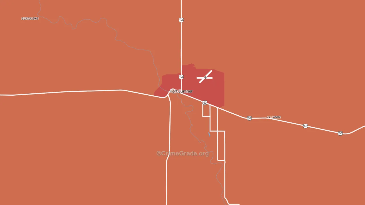 88119, NM Map of Drug-Related Crime Rates